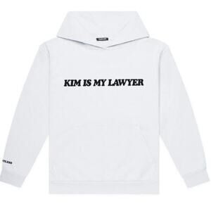 Talentless Kim Is My Lawyer Hoodie Sweatshirt Pullover In White Size Small